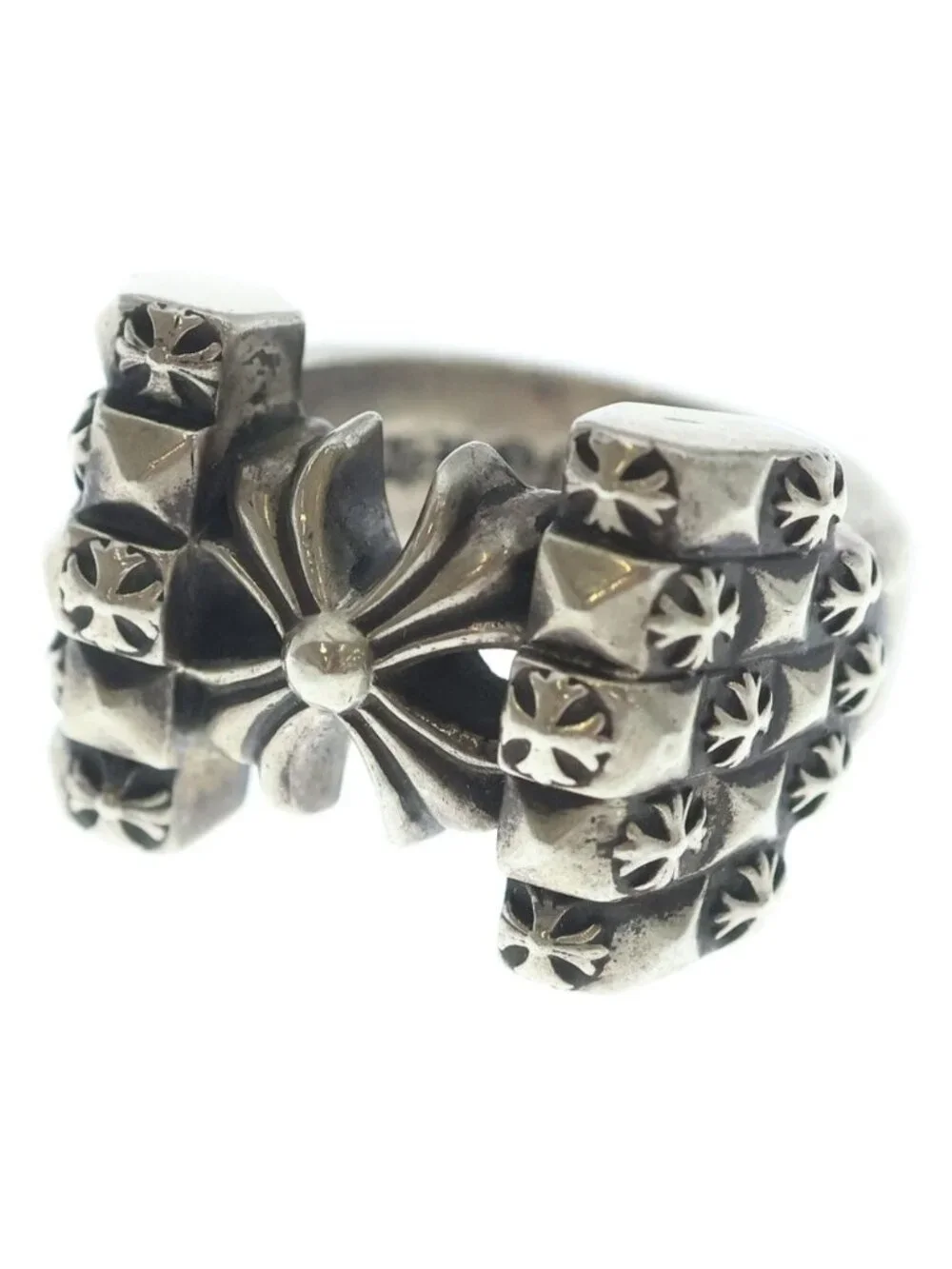 Chrome Hearts Deco CH Plus Silver Ring